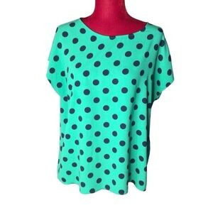 New Halogen polka dot top sz Large